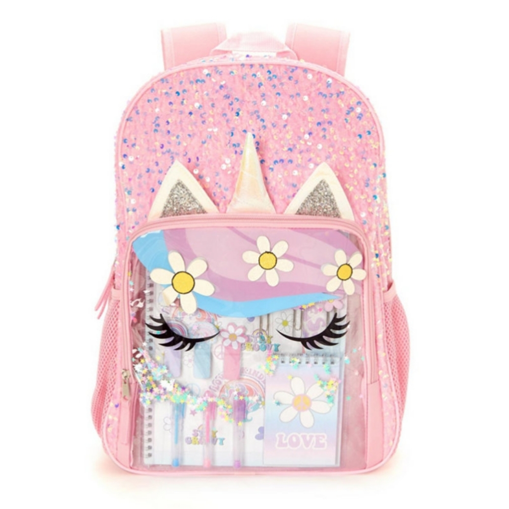 🆕 InMocean Unicorn Child Backpack Stocked with Supplies O/S